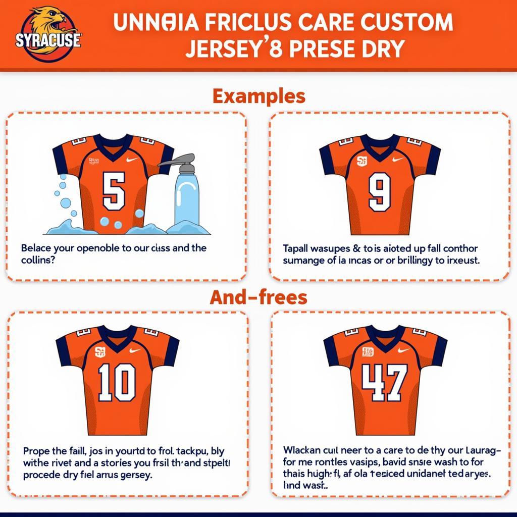 Tips for Caring for Your Custom Syracuse Football Jersey