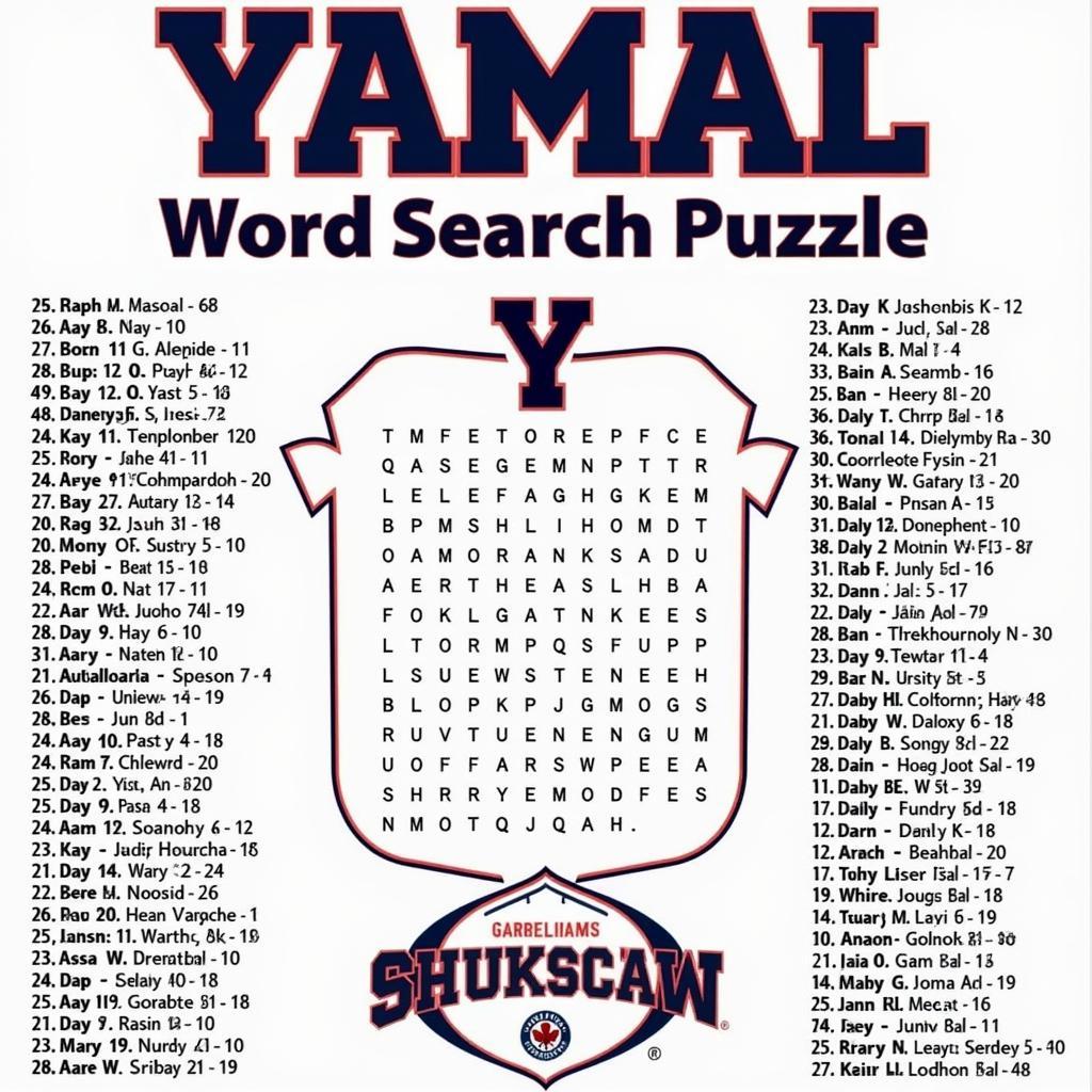 Custom Yamal Word Search