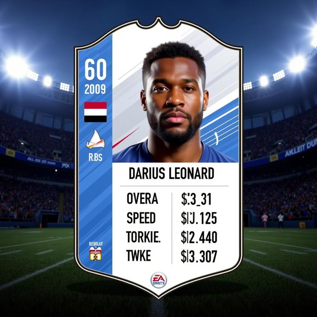 Darius Leonard's Madden 24 Overall Rating