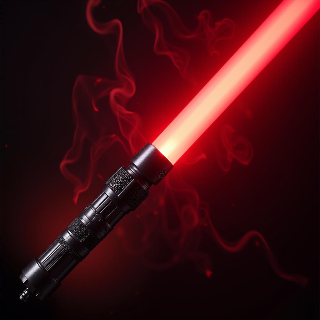 Dark Red Lightsaber: A Symbol of Power and Menace