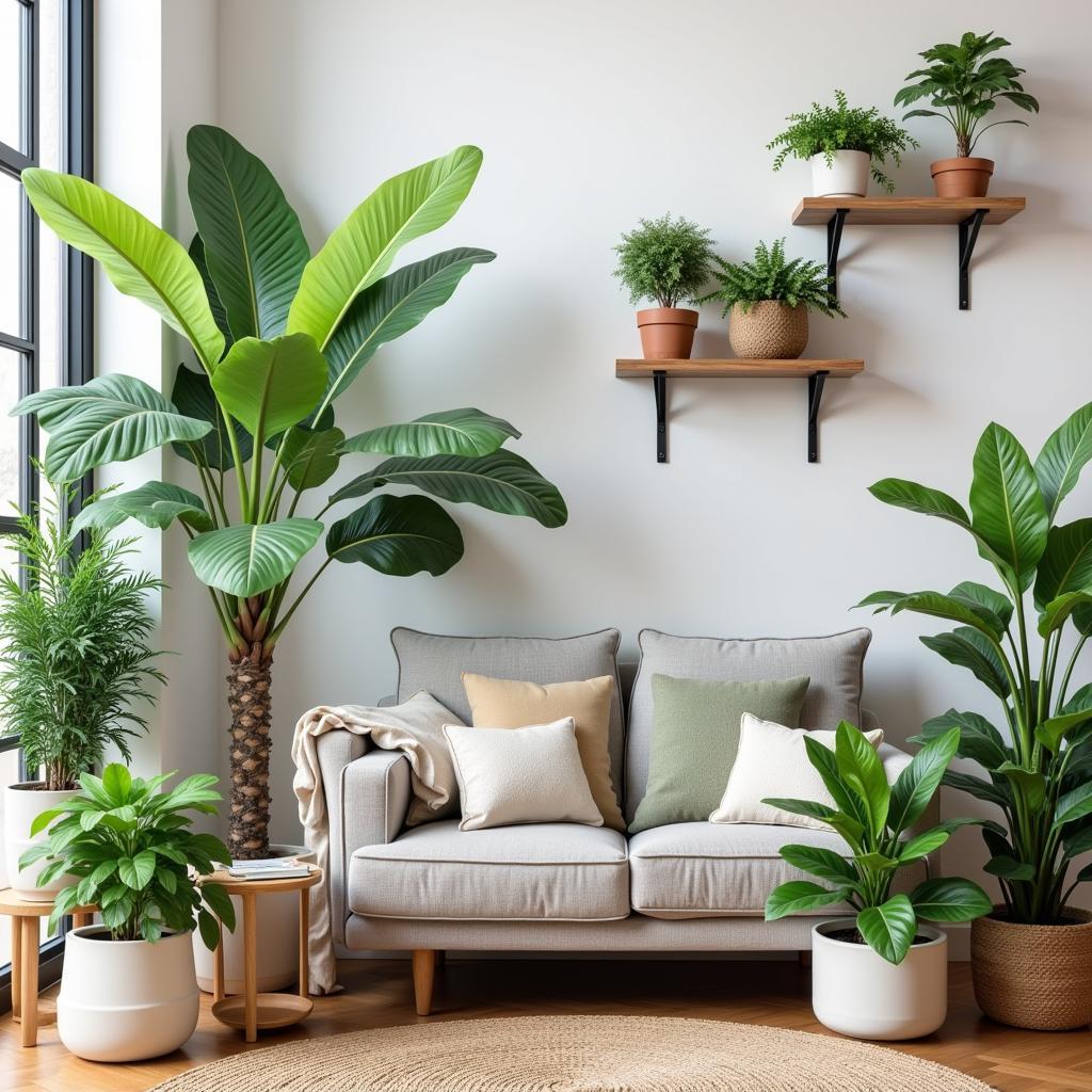 Decorative Plants Enhancing Home Decor