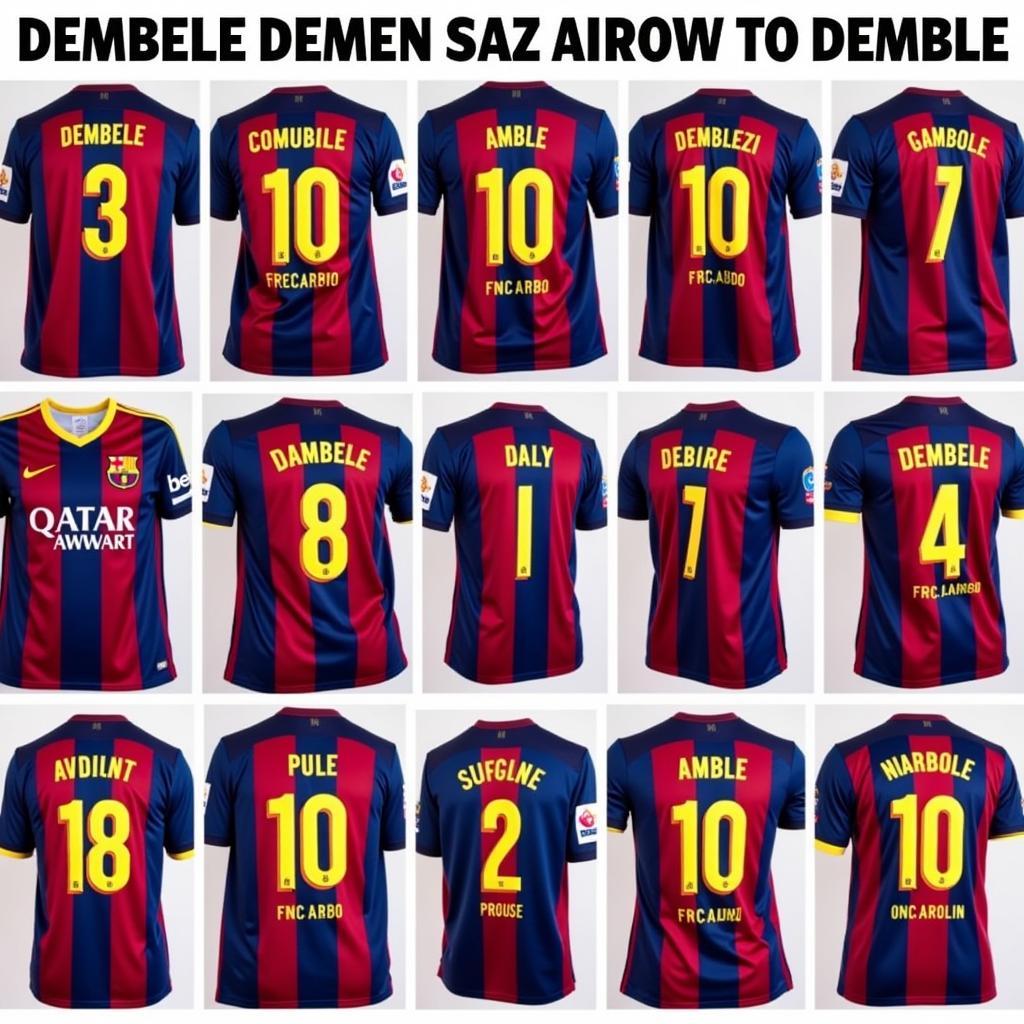 Dembele Jersey Evolution Through the Years