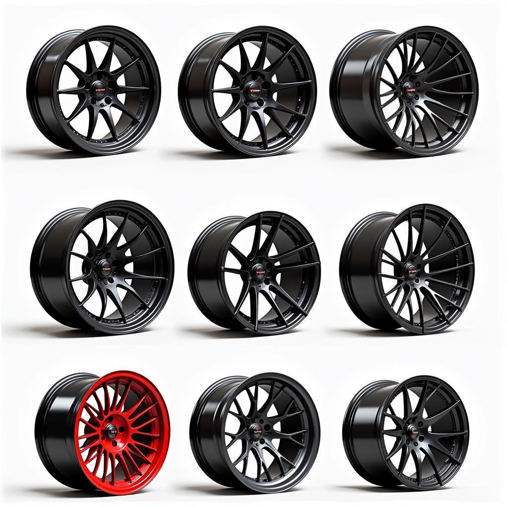 Various Nismo GTR Wheel Designs