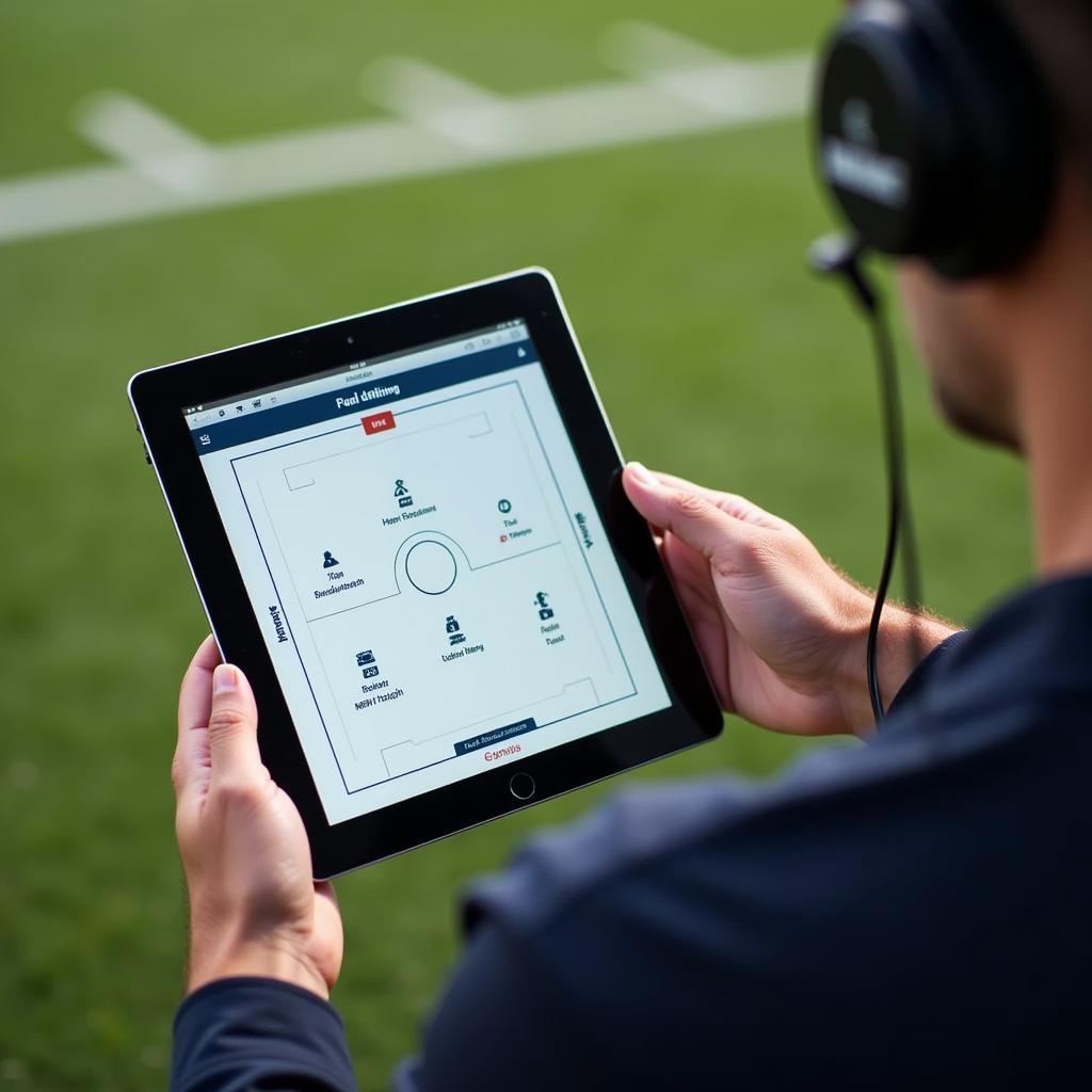 Digital Playbook on Tablet