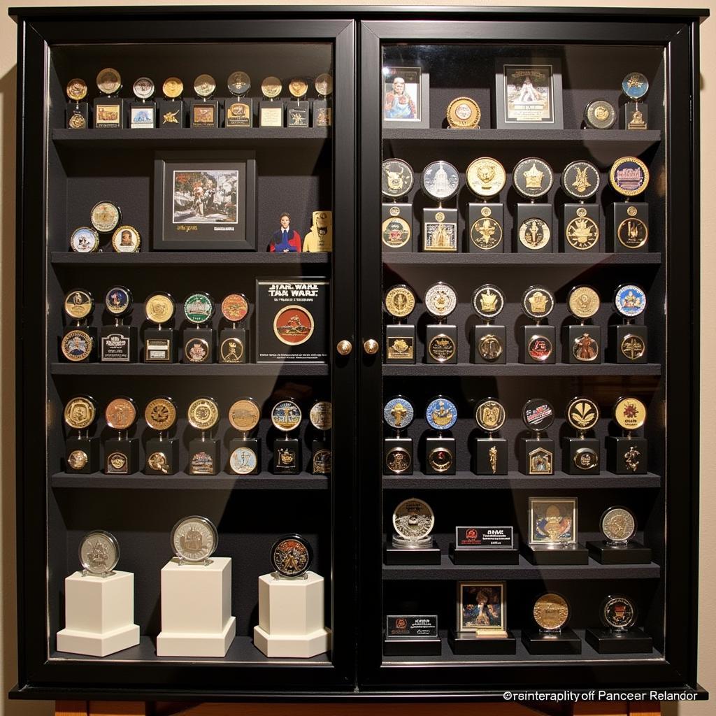 Displaying Star Wars Challenge Coins