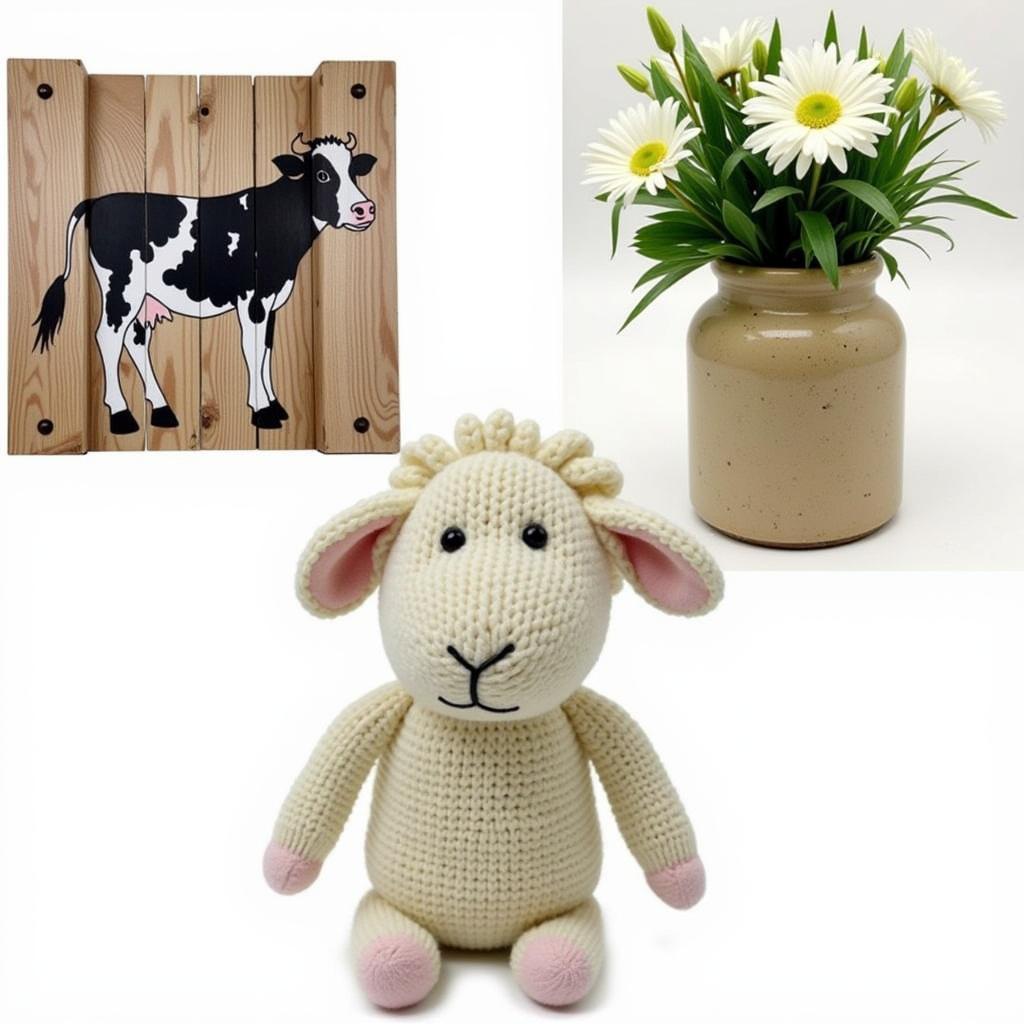 DIY farm animal decor projects.