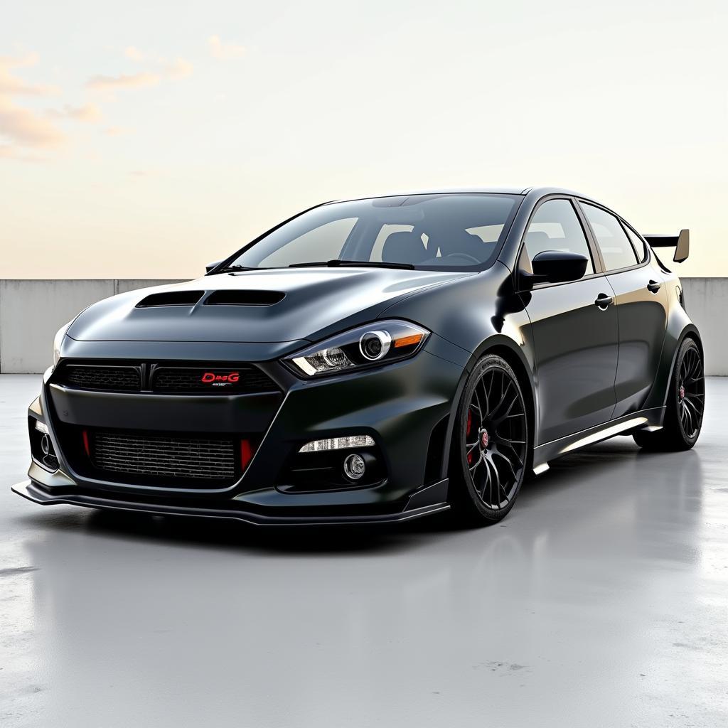 Dodge Dart SRT Hellcat Rendering