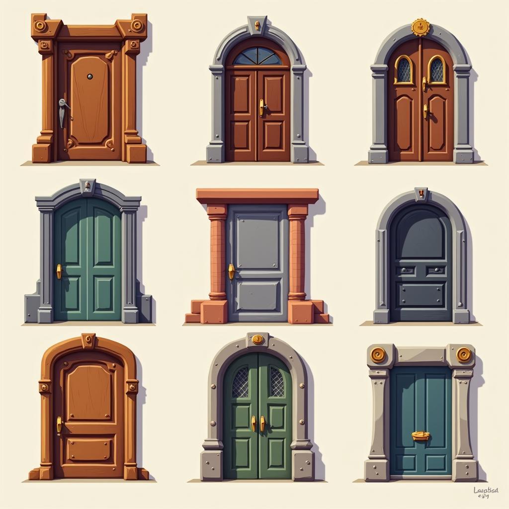 Different Door Tileset Styles