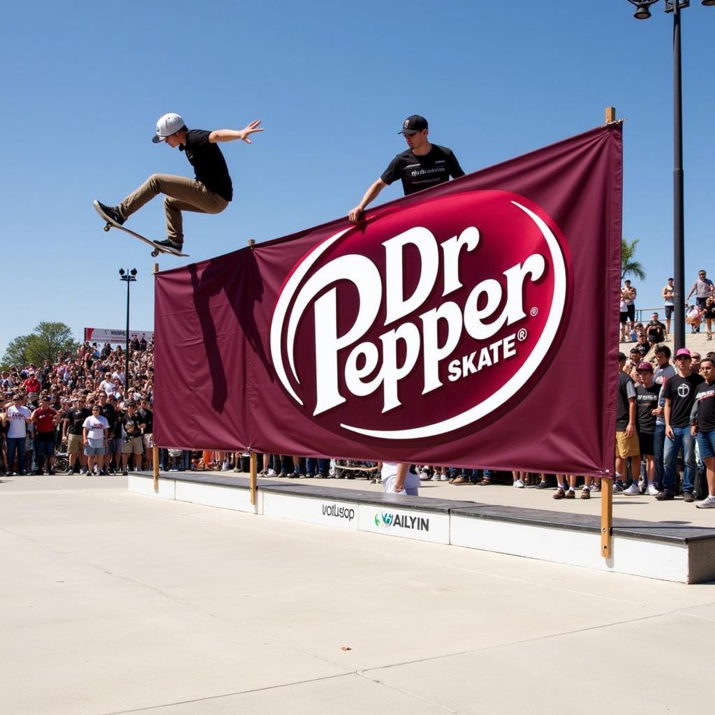 Dr Pepper Sponsored Skate Event Banner