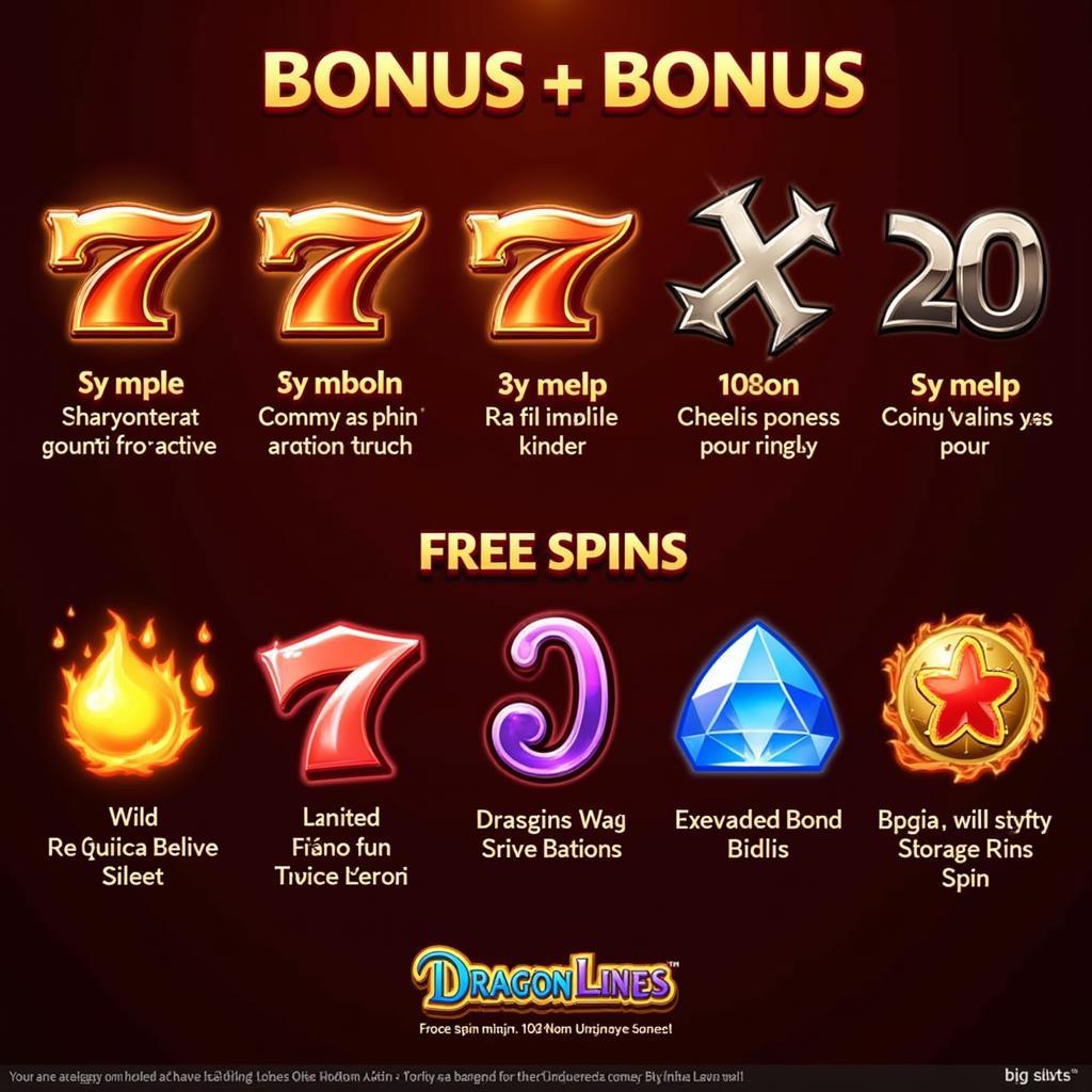 Dragon Lines Slots Bonus Features