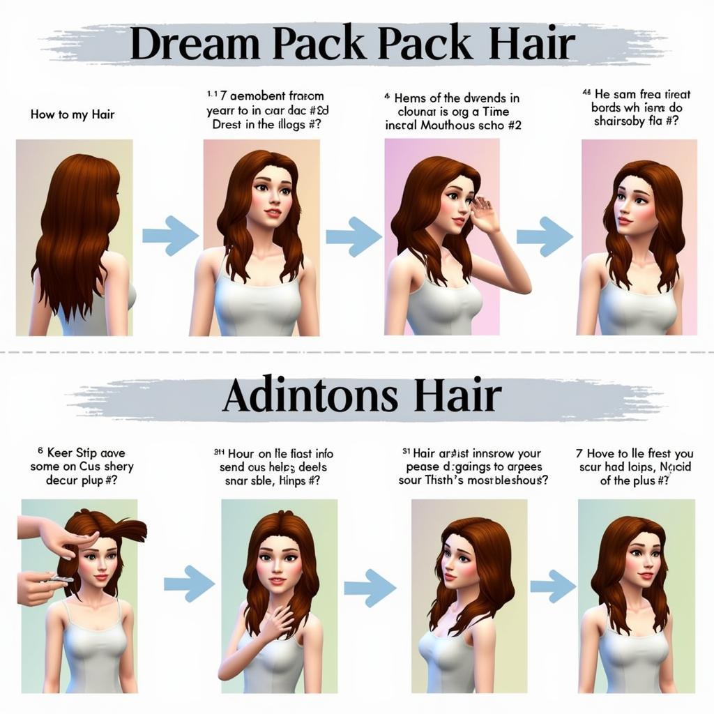 Steps to install dream pack hair in Sims game.