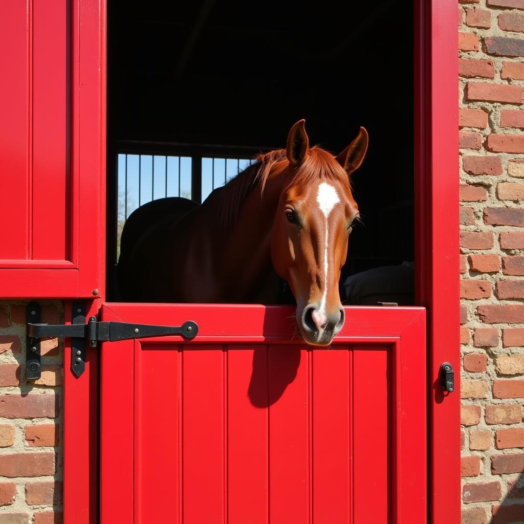 Dutch Horse Barn Doors Providing Ventilation