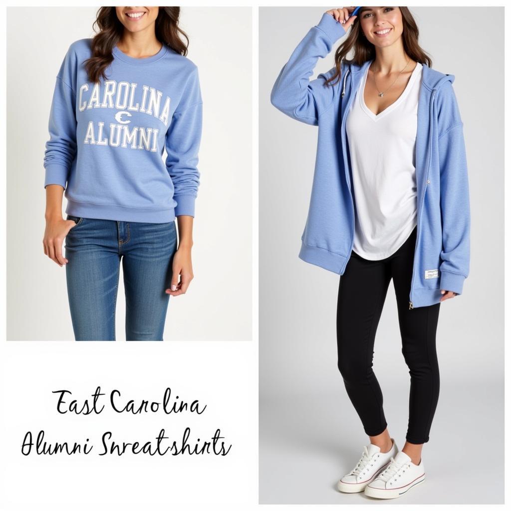 Styling an ECU Alumni Sweatshirt