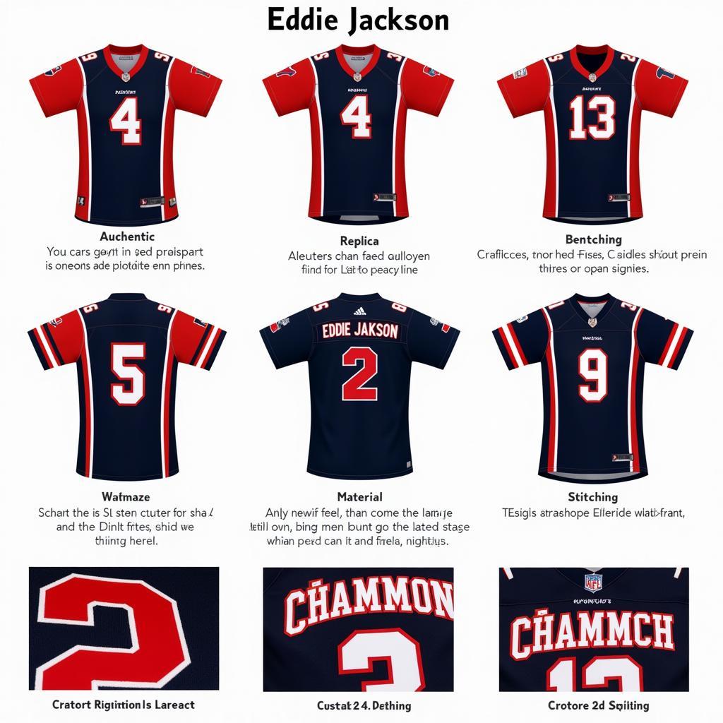 Different Types of Eddie Jackson Jerseys Available