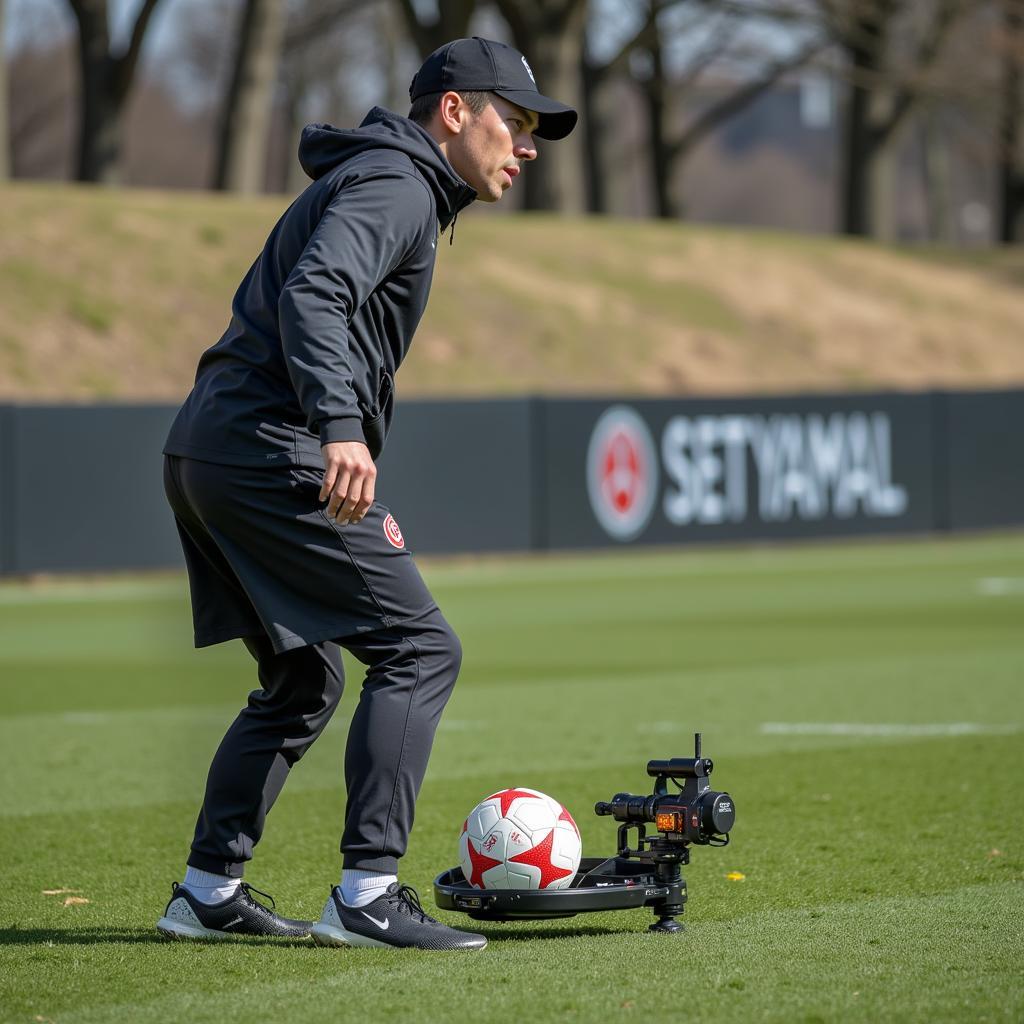 Yamal using Elcan Holo Sight during football training