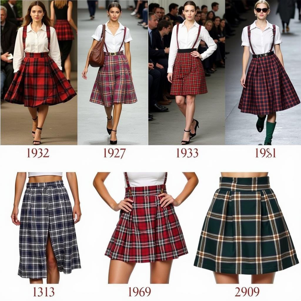 Evolution of Plaid Skirts and Suspenders