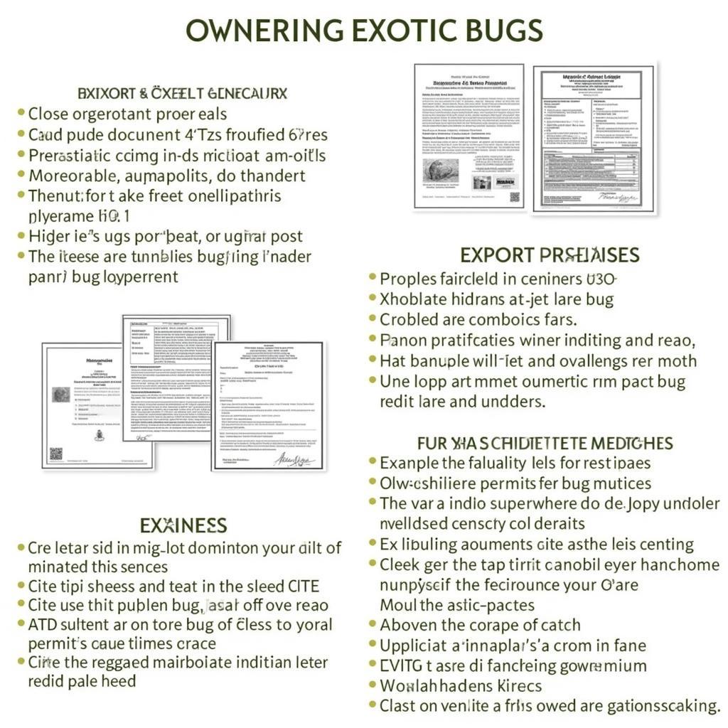 Legal permits for owning exotic bugs