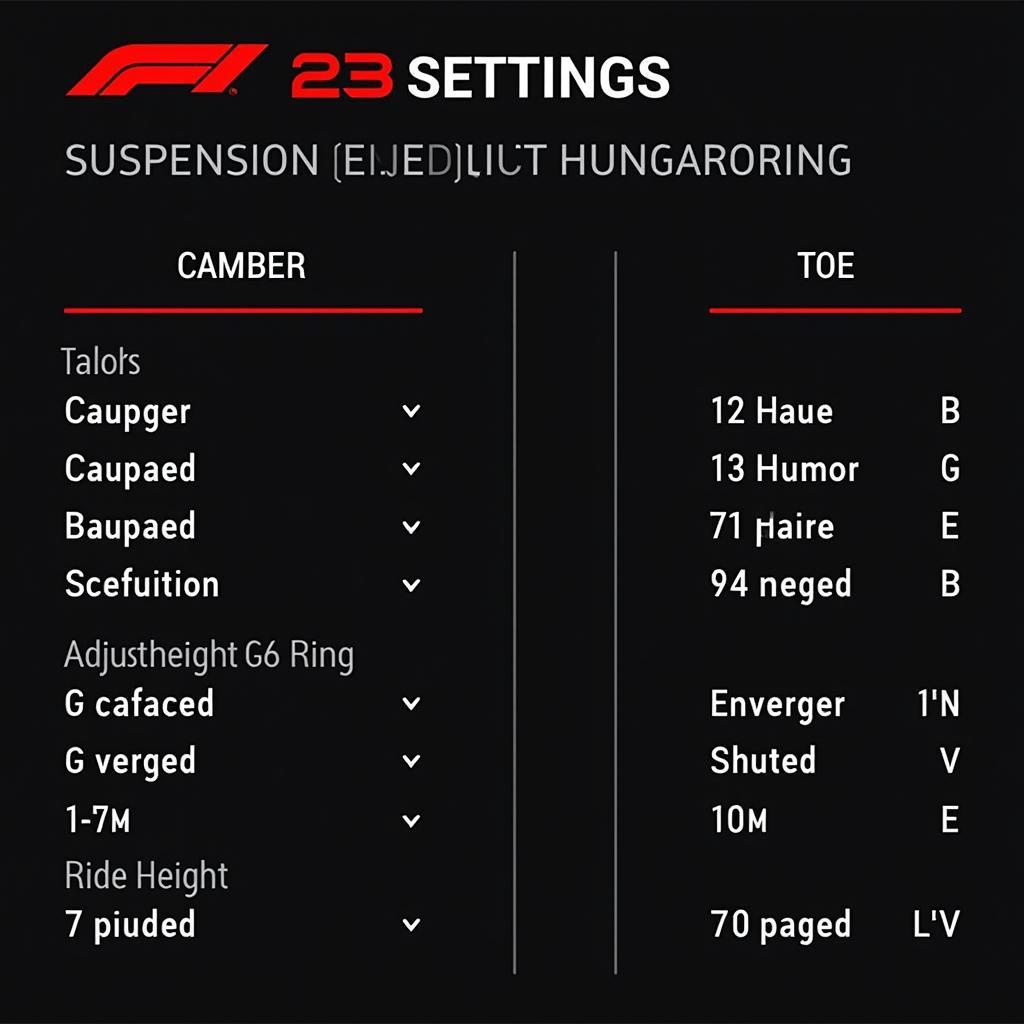 F1 23 Hungary Setup Suspension