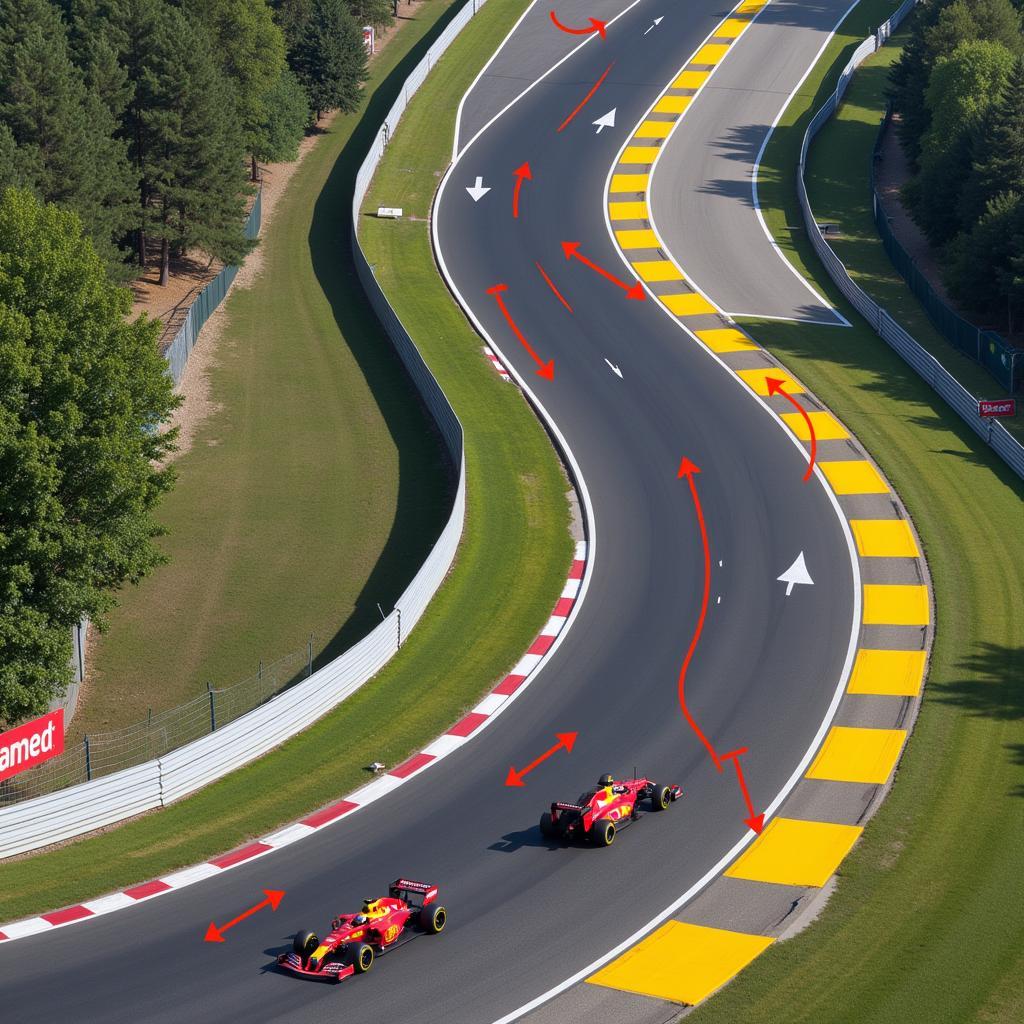 F1 23 Red Bull Ring Ideal Racing Line