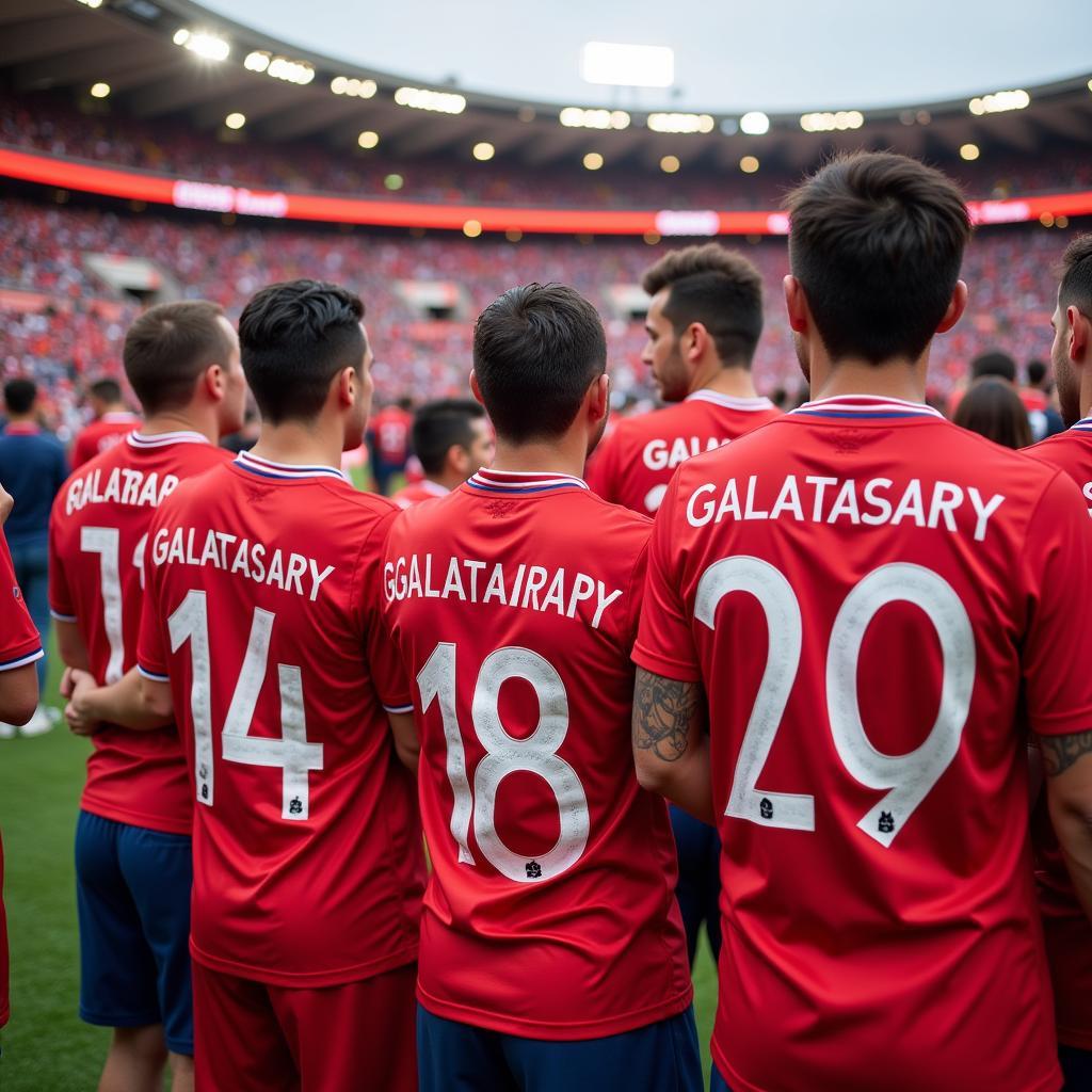 Galatasaray Fans Wearing Custom Jerseys