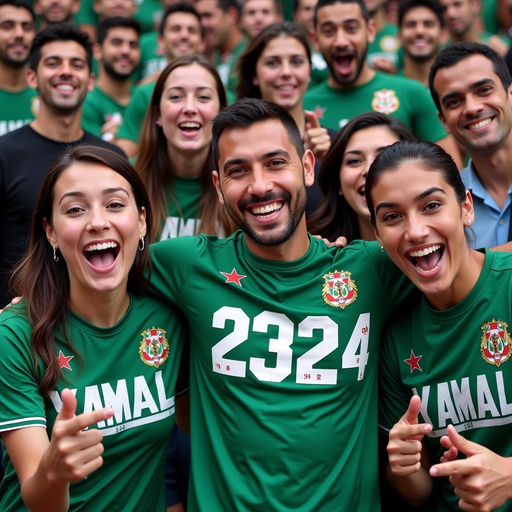 FC Juarez Fans proudly wearing the 23/24 jersey