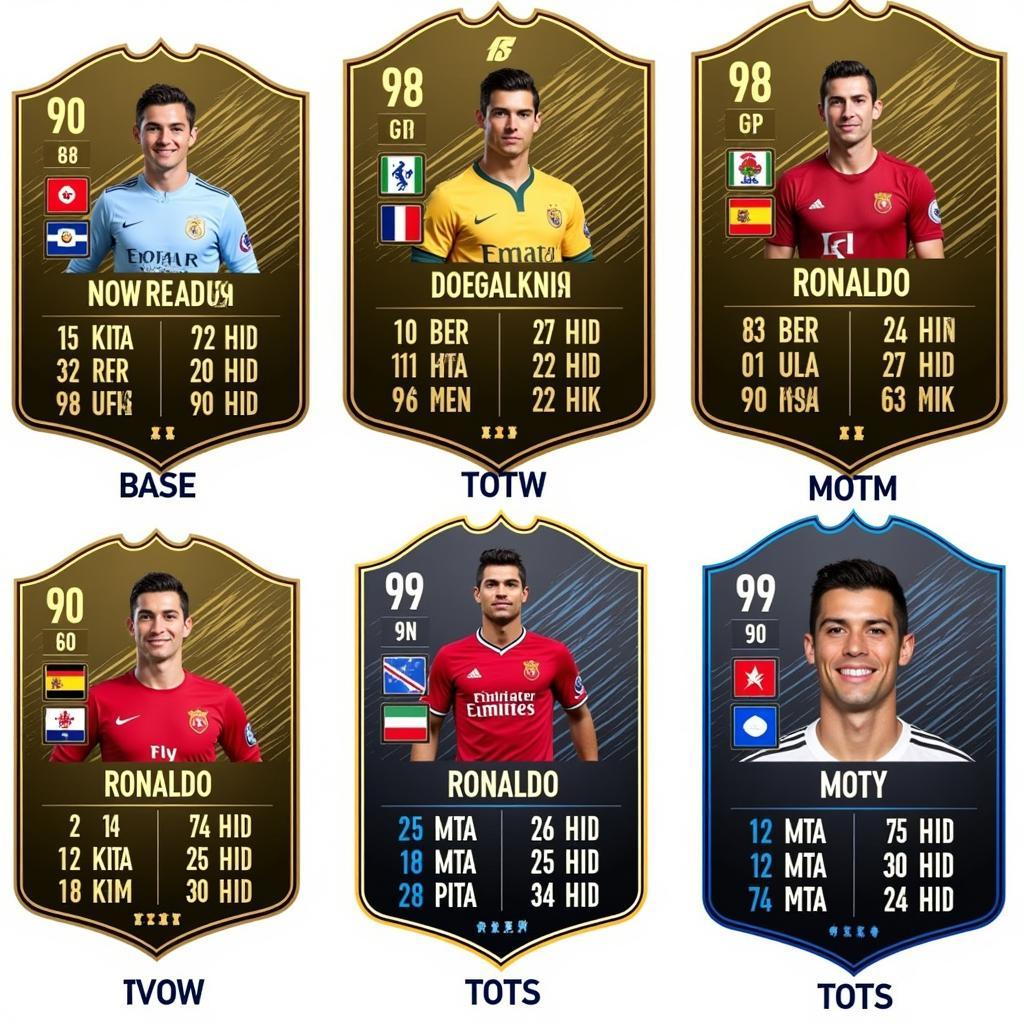 FIFA 17 Ronaldo Card Variations