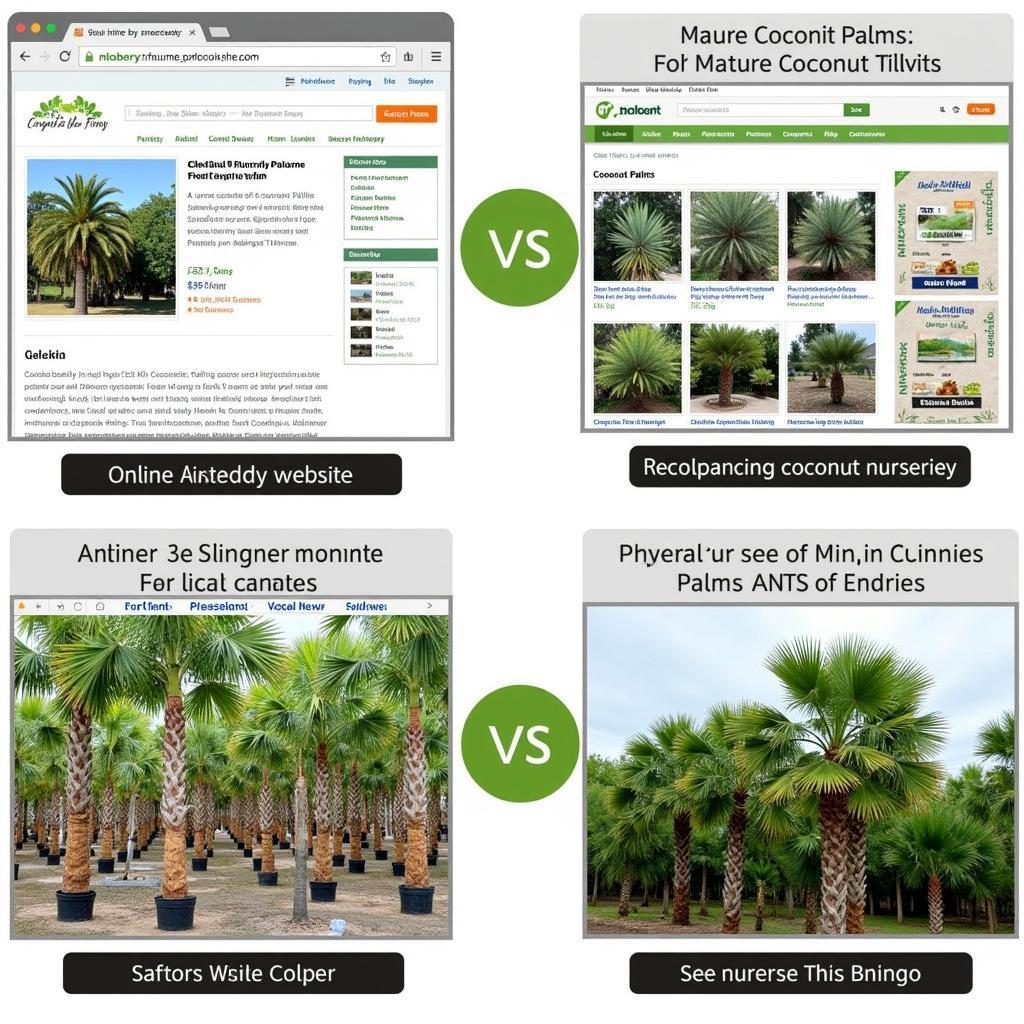 Locating Mature Coconut Palm Trees for Sale - Online and Local Nurseries