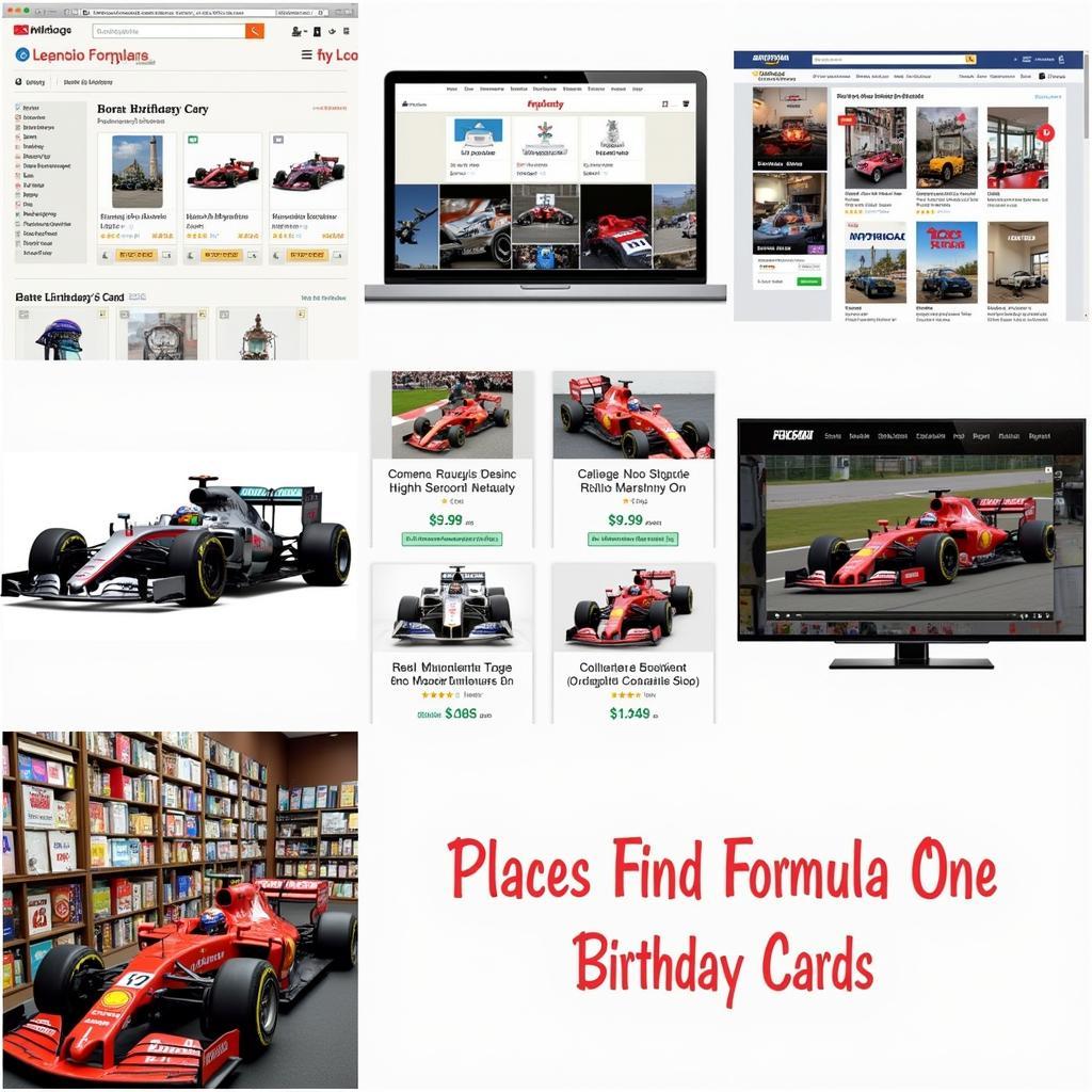 Finding Formula One Birthday Cards Online and Offline