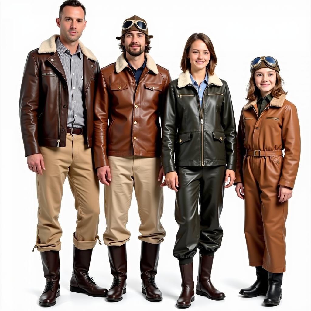 Different Flying Ace Costume Styles