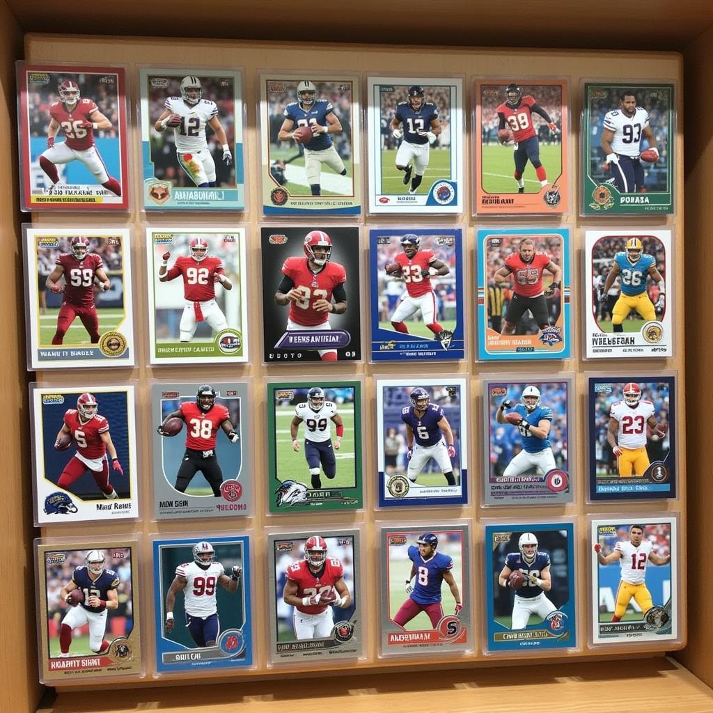 A Collection of Football Cards from 2017