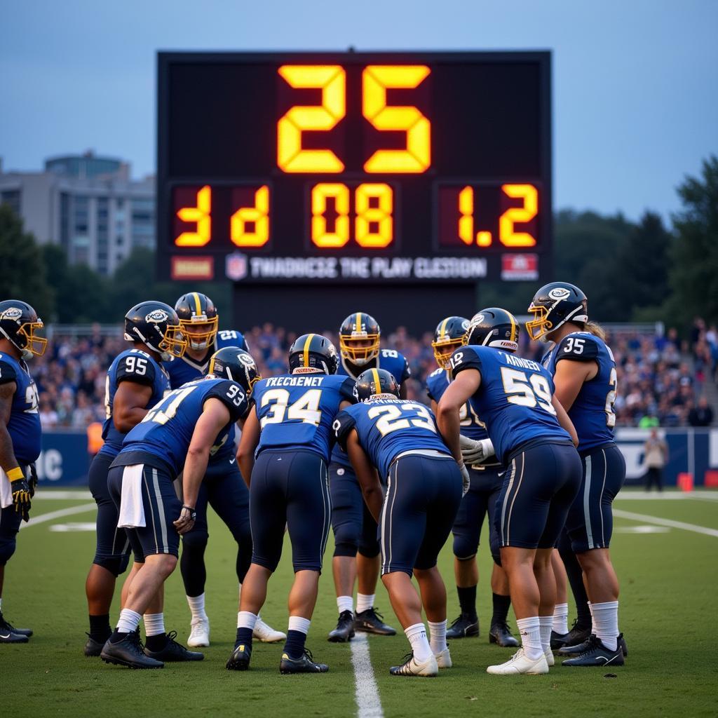 Football Play Clock Timer in Action