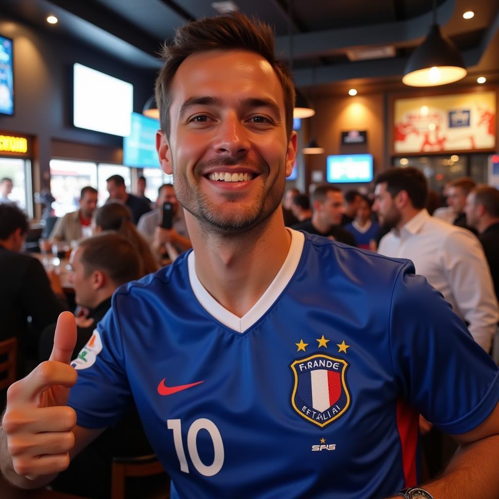 France Jersey 2014 Worn by a Fan