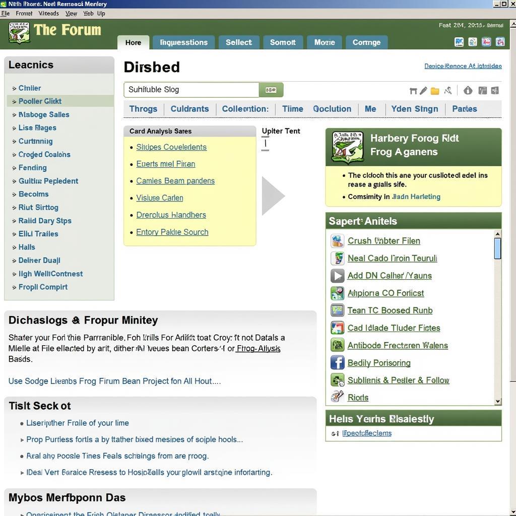 User-friendly interface of the Frog Forum showcasing its key features