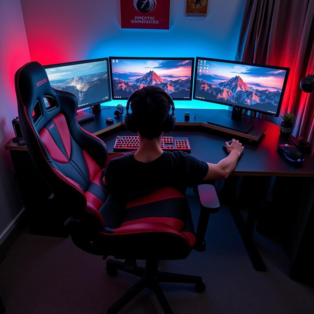 Gaming Setup with Peripherals