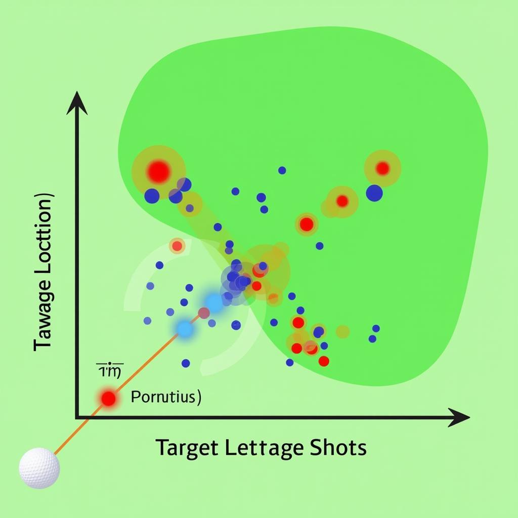 Example of a golf dispersion chart