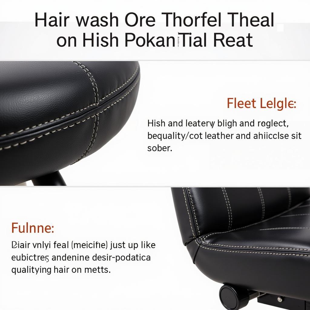 Durable Hair Washing Chair Materials: Vinyl and Leather