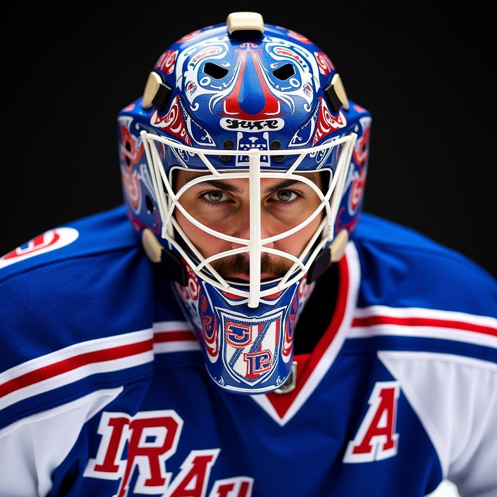 Henrik Lundqvist Portrait: The King in Blue