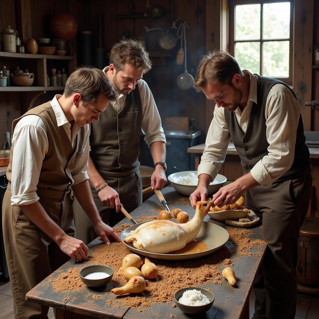 Historical Lard Goose Preparation