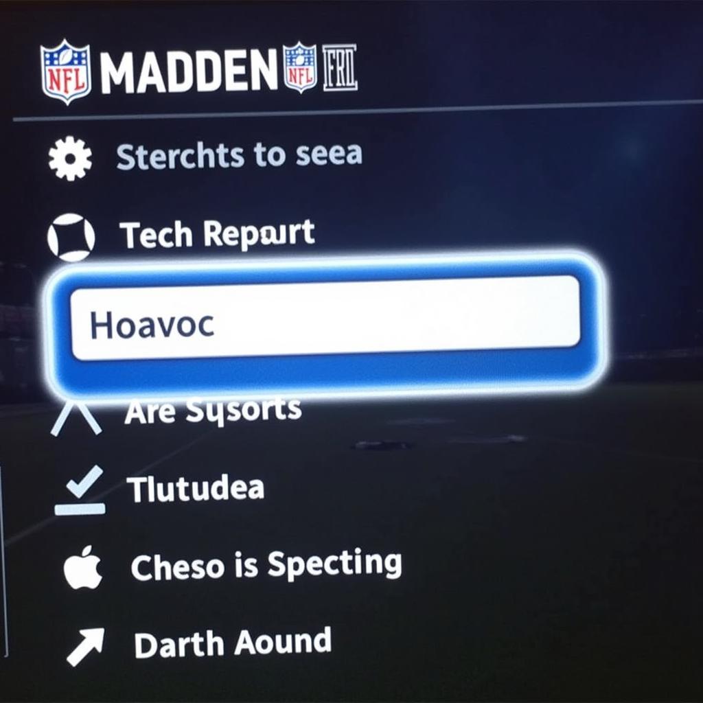 Searching for "Hoavoc" in Madden