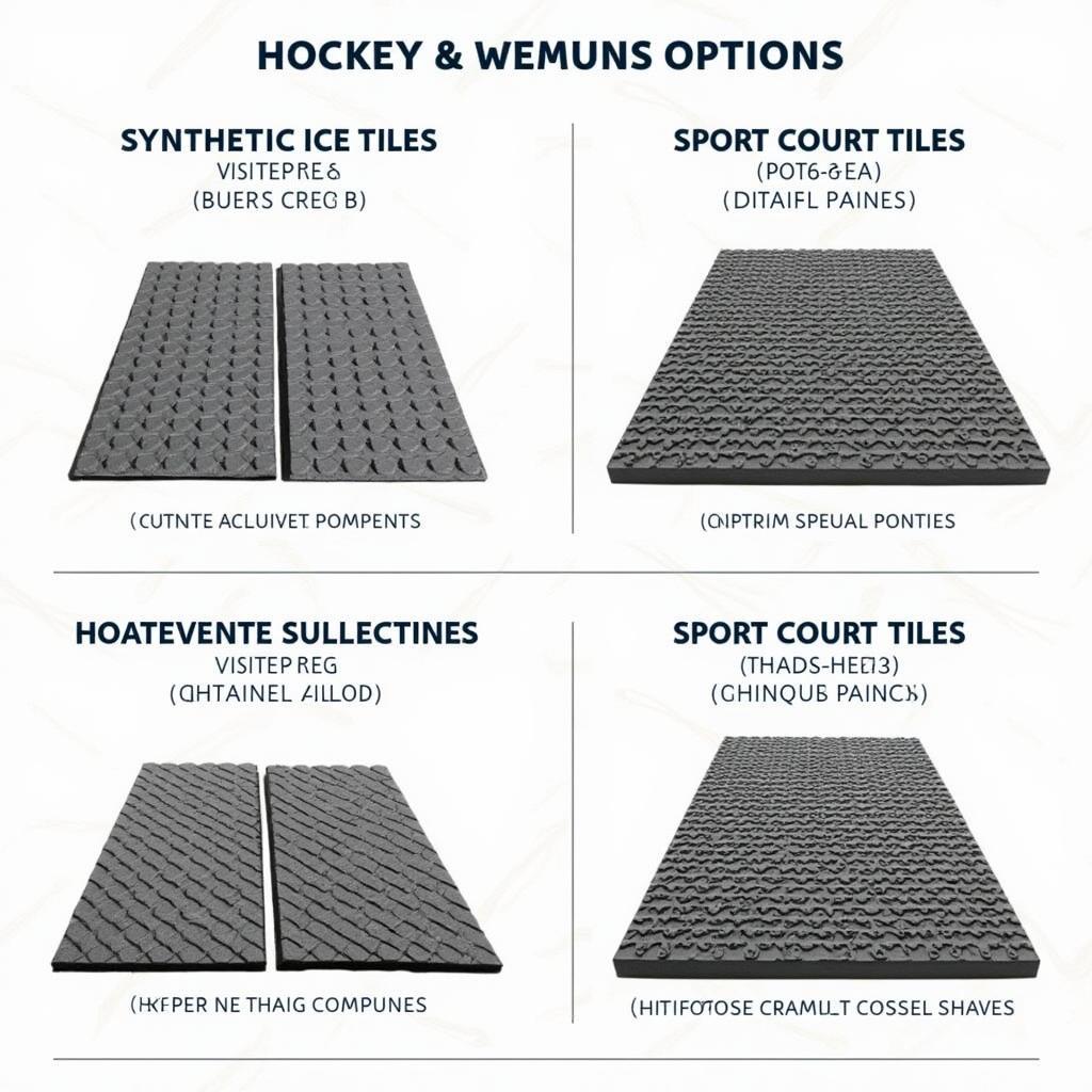 Different types of hockey tiles cater to various training needs