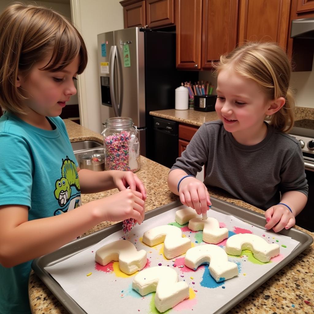 Fans making homemade Yamal-themed marshmallows