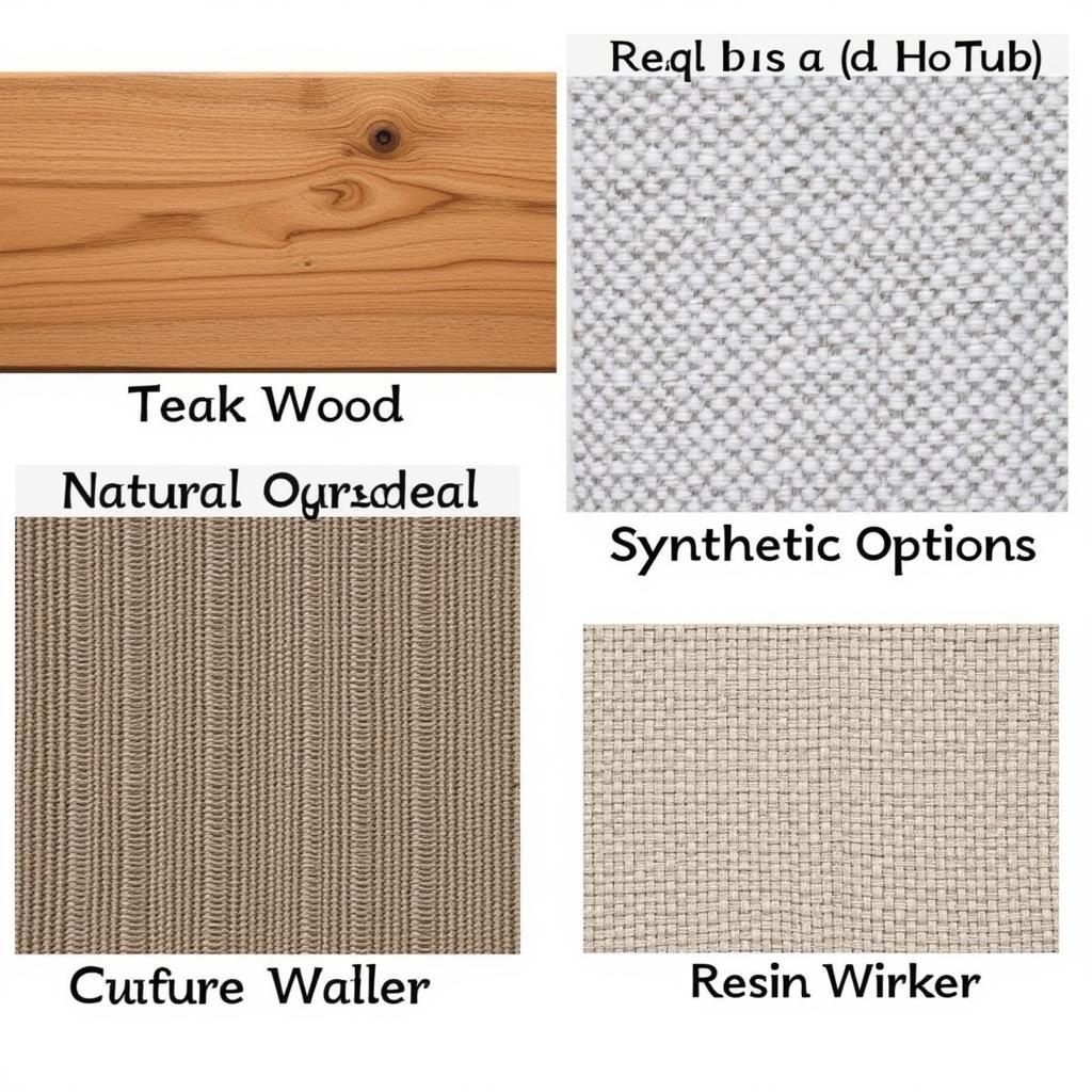 Hot Tub Surround Furniture Materials: Teak, Cedar, and Resin Wicker