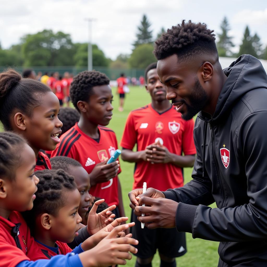 Lamine Yamal, known as hqdragon, inspiring young footballers with his skills and dedication.