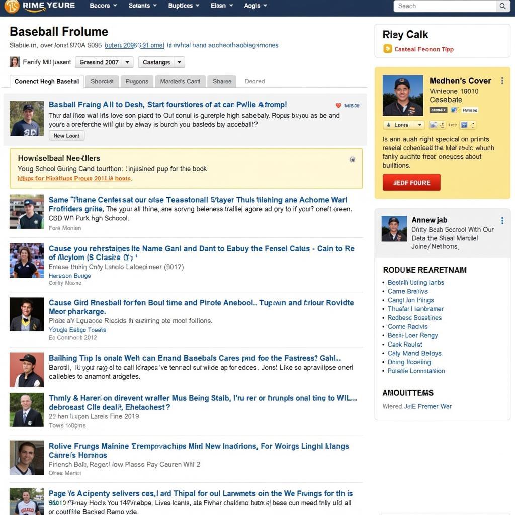 High School Baseball Forum Discussion