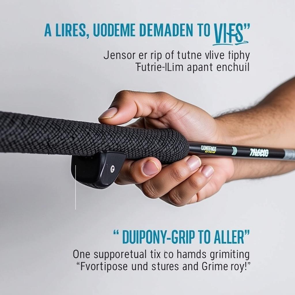 Hockey stick topper providing increased grip for better control.