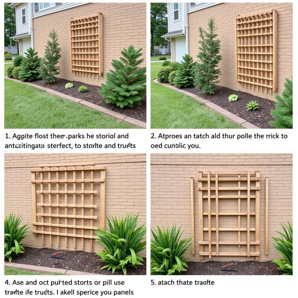 Installing a plant screen in a garden for optimal plant growth.