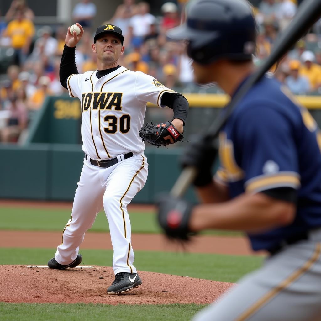 Iowa Pitcher Dominates Early Innings