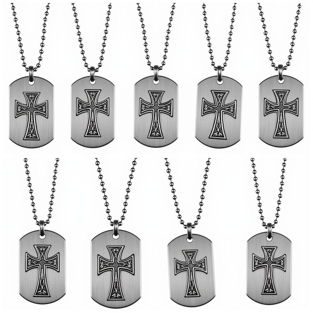 Irish Dog Tags with Celtic Cross Design