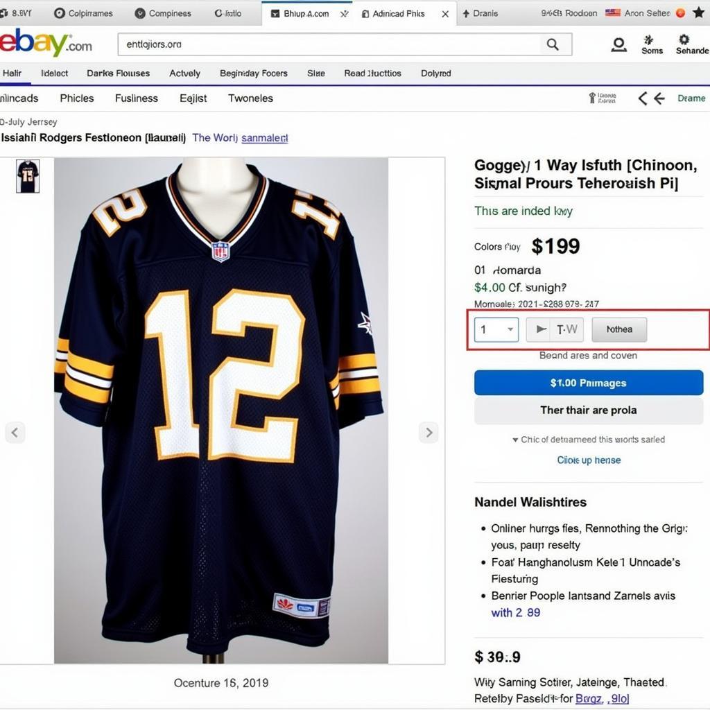 Vintage Isaiah Rodgers Jersey on eBay