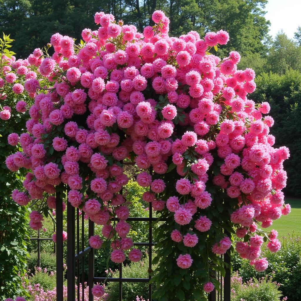 Jacob's Ladder Rose in Full Bloom